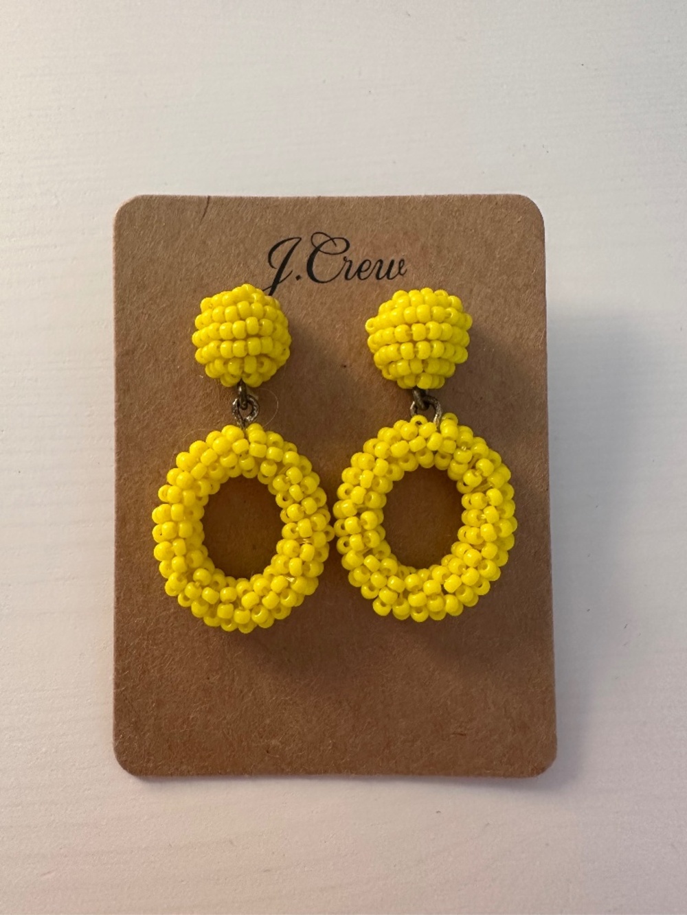 J, Crew beaded earrings